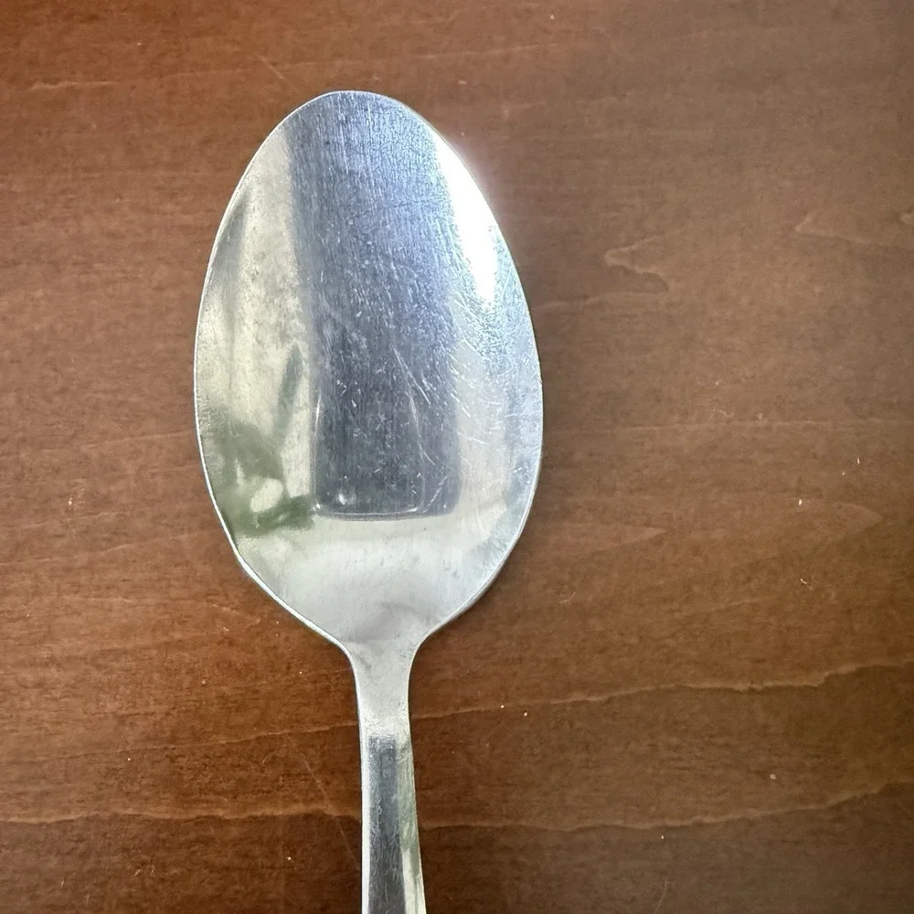 Vintage Stainless By Present Atomic Starburst Stainless Steel Spoon 5.75